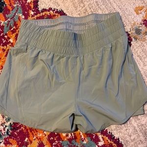Green Athletic Shorts with spandex